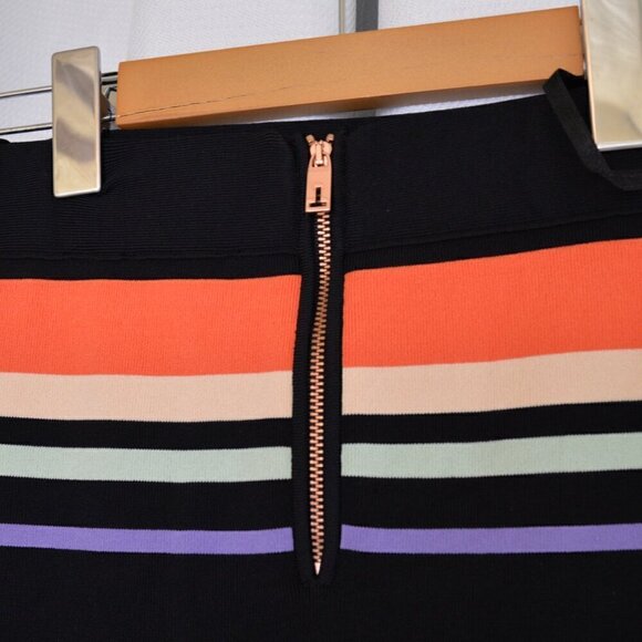 Ted Baker Xammie Knit Striped Skirt Sz S - Picture 8 of 14